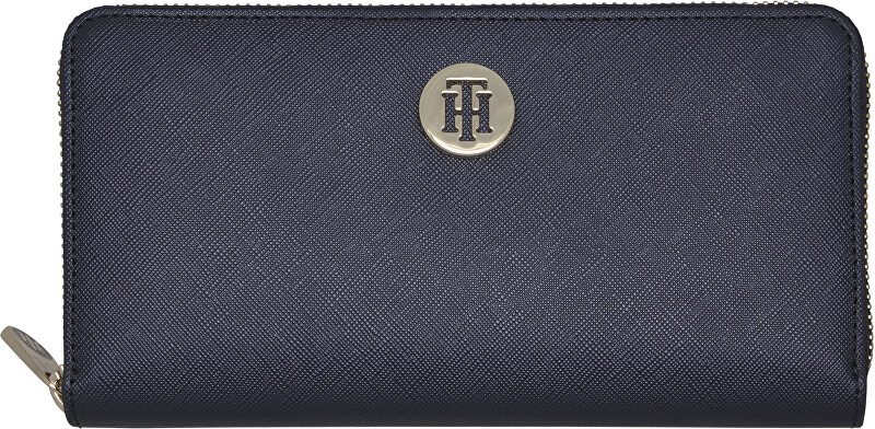 Tommy Hilfiger Dámská peněženka Honey Lrg Za Metallic Tommy Navy Metallic Tommy Hilfiger