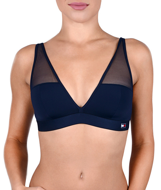 Tommy Hilfiger Dámská podprsenka Flag Core Mf Padded Triangle Bra Navy Blazer UW0UW01204-416 S