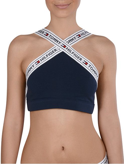 Tommy Hilfiger Dámská podprsenka Authentic Cotton X Bralette UW0UW00551-416 Navy Blazer S