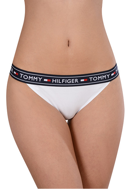 Tommy Hilfiger Dámské kalhotky Authentic Cotton Bikini UW0UW00726-100 White L