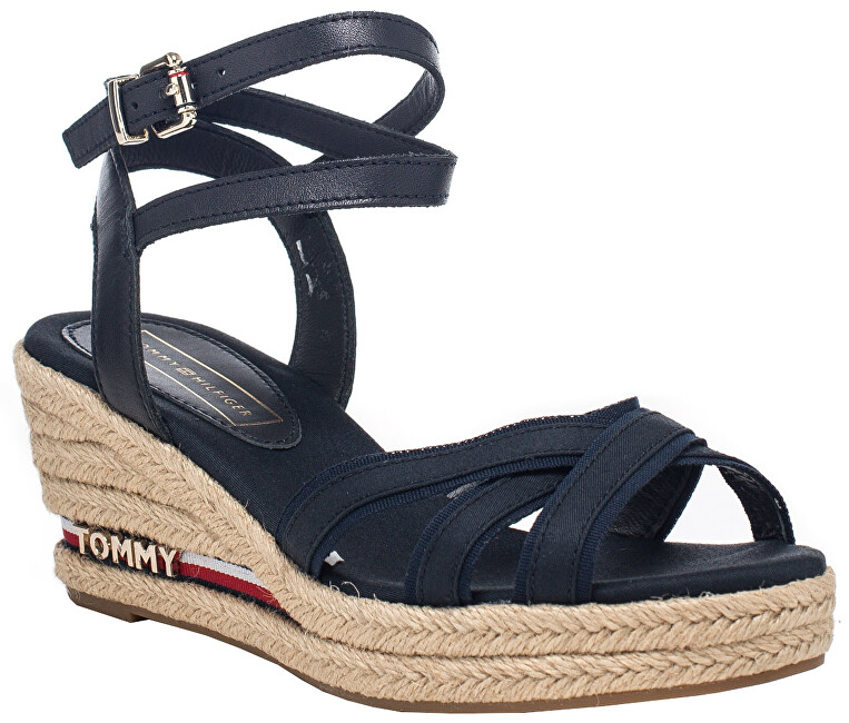 Tommy Hilfiger Dámské sandále Iconic Elba Corporate Ribbon FW0FW04056-403 37
