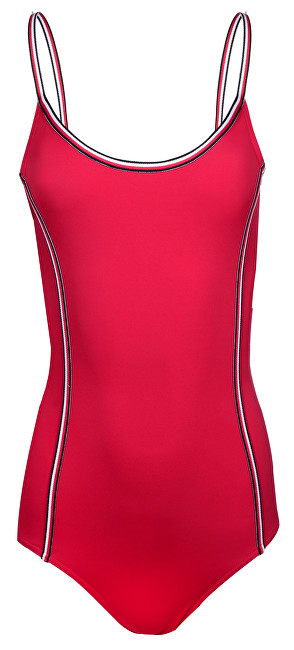 Tommy Hilfiger Jednodílné plavky One-Piece Scooped Tango Red UW0UW00664-611 S