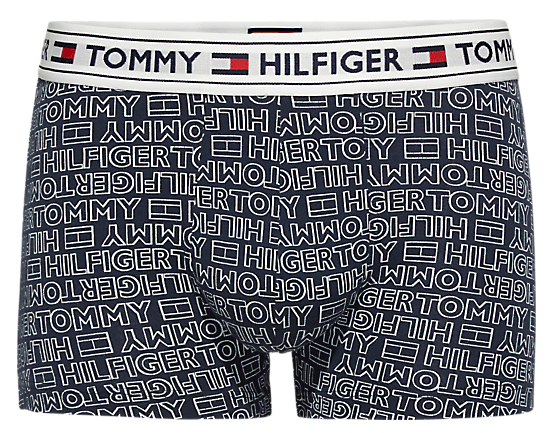 Tommy Hilfiger Pánské boxerky Authentic Cotton Trunk Repeat Logo UM0UM00504-416 Navy Blazer XL