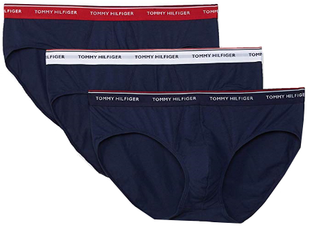 Tommy Hilfiger Pánské slipy Premium Essentials 3P Brief 1U87903766-904 Multi/Peacoat M