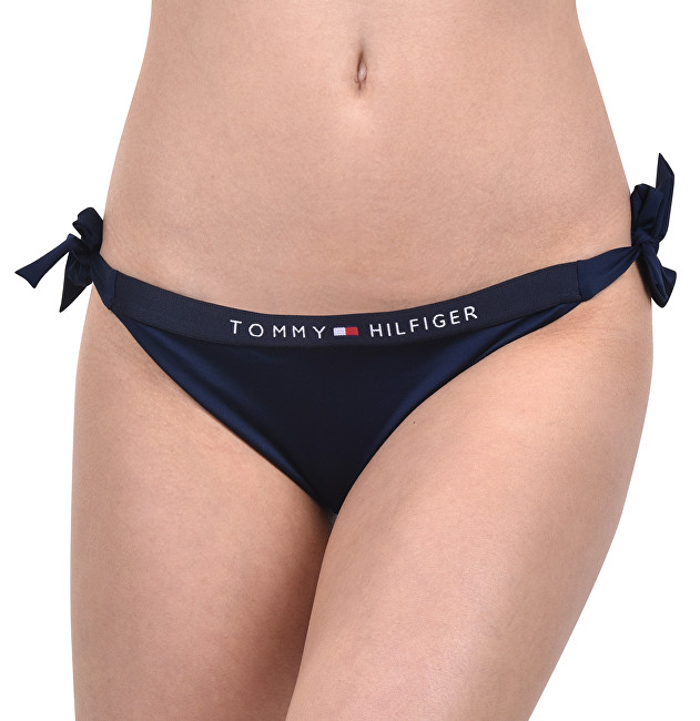 Tommy Hilfiger Plavkové kalhotky Cheeky Side Tie Biki Navy Blazer UW0UW01474-416 M