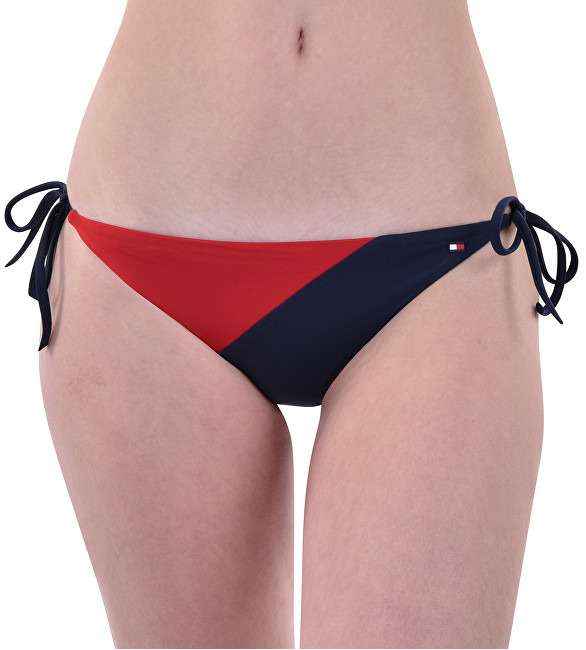 Tommy Hilfiger Plavkové kalhotky String Side Tie Bikini Navy Blazer UW0UW01728-416 M