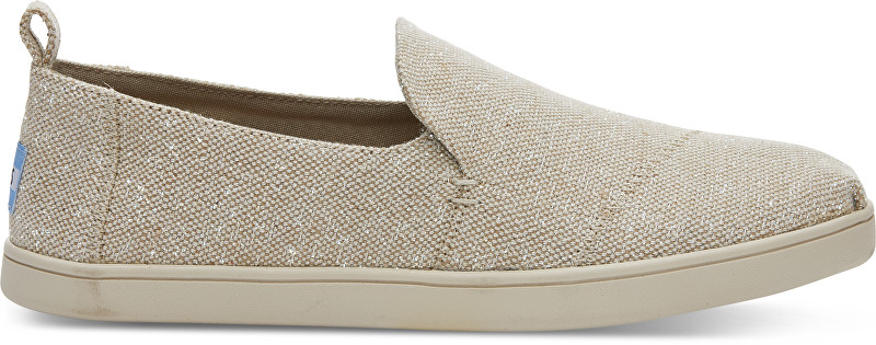 TOMS Dámské Slip-on Natural Metallic Jute Deconstructed Alpargata 36