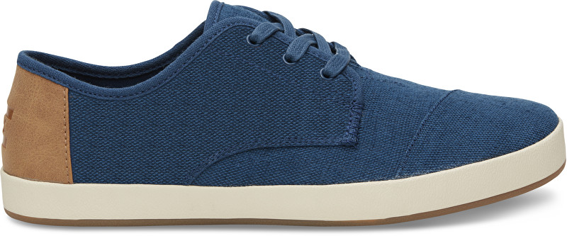 TOMS Pánské tmavě modré tenisky Deep Ocean Burlap Paseo 45