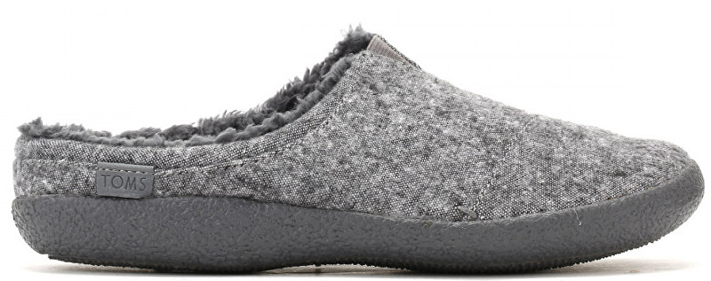 TOMS Pánské šedé pantofle Grey Slub Berkeley 42