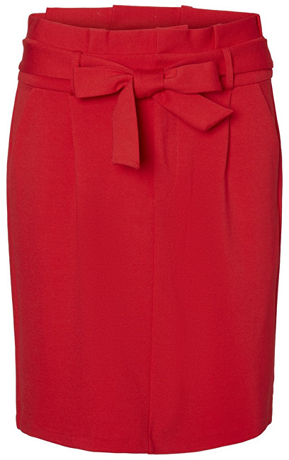 Vero Moda Dámská sukně Eva HR Paperbag Short Skirt Color Chinese Red XS