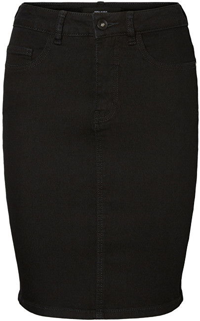 Vero Moda Dámská sukně Hot Nine Hw Dnm Pencil Skirt Mix Noos Black XS