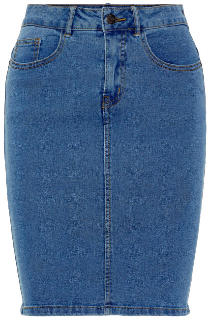 Vero Moda Dámská sukně Hot Nine Hw Dnm Pencil Skirt Mix Noos Medium Blue Denim S