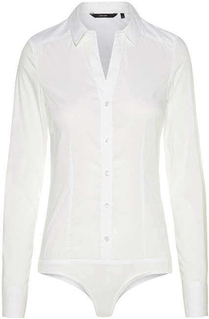 Vero Moda Dámské body Lady L/S G-String Shirt Noos Bright White S