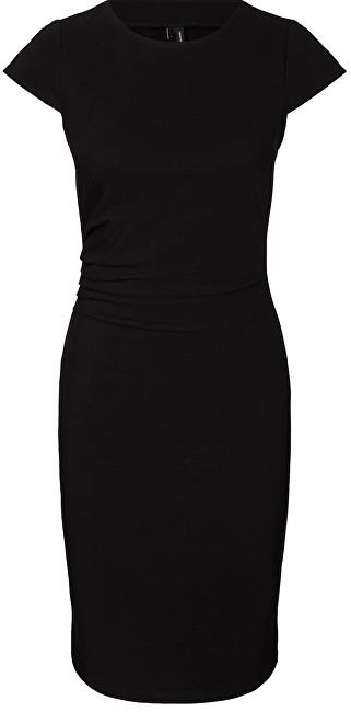 Vero Moda Dámské šaty Jonie Cap Sleeve Abk Dress Noos Black XL
