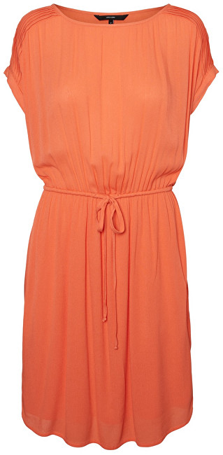 Vero Moda Dámské šaty Monica S/S Short Dress Emberglow XL