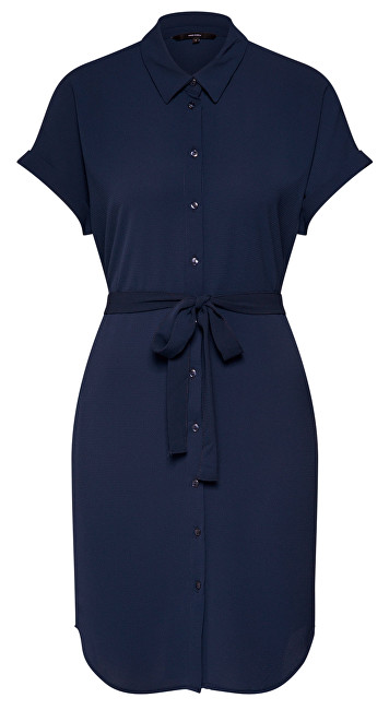 Vero Moda Dámské šaty Sasha Shirt Ss Dress Color Navy Blazer S