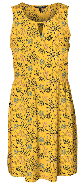 Vero Moda Dámské šaty Simply Easy Sl Short Dress Golden Nugget XS