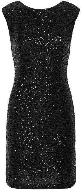 Vero Moda Dámské šaty Sparkly Sl Short Dress Black S