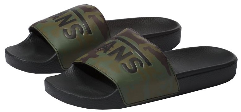 VANS Pánské pantofle Slide-On (Camo) Black/Green 40,5