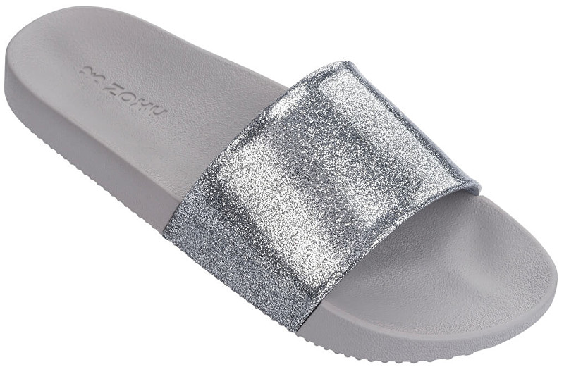 Zaxy Dámské pantofle Snap Slide Glitter Fem 82440-90542 Glitter Silver 37