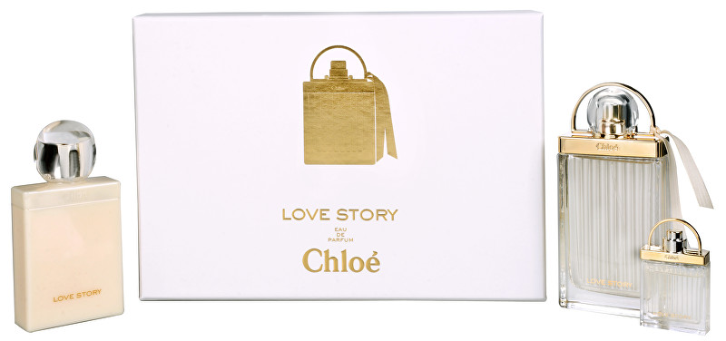 Chloé Love Story - EDP 75 ml + tělové mléko 100 ml + miniatura EDP 7,5 ml