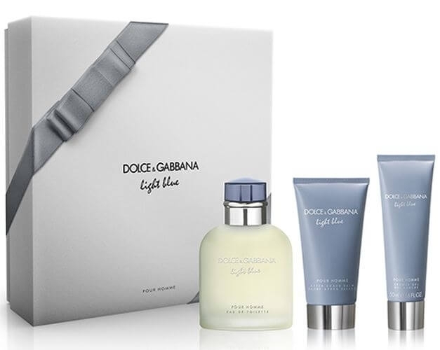 Dolce & Gabbana Light Blue Pour Homme - EDT 125 ml + balzám po holení 75 ml + sprchový gel 50 ml
