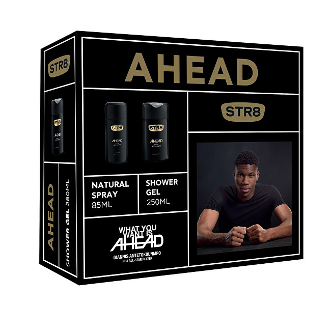 STR8 Ahead - deodorant s rozprašovačem 85 ml + sprchový gel 250 ml