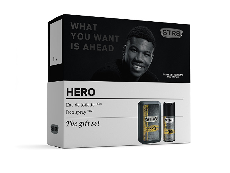 STR8 Hero - EDT 100 ml + deodorant ve spreji 150 ml