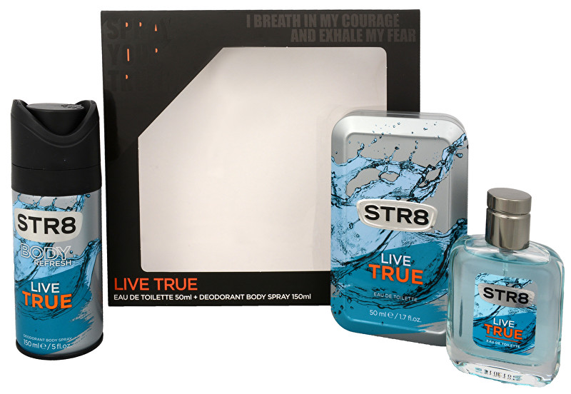 STR8 Live True - EDT 50 ml + deodorant ve spreji 150 ml