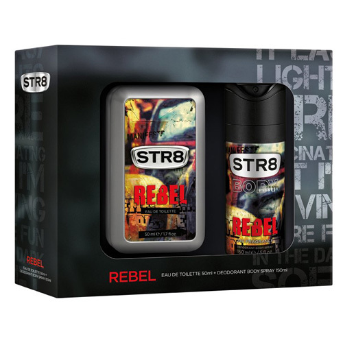 STR8 Rebel - EDT 50 ml + deodorant ve spreji 150 ml