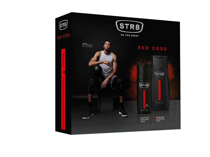 STR8 Red Code - deodorant ve spreji 150 ml + sprchový gel 250 ml