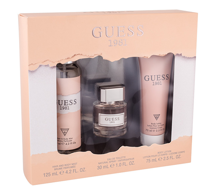 Guess Guess 1981 - EDT 30 ml + tělové mléko 75 ml + tělový závoj 125 ml