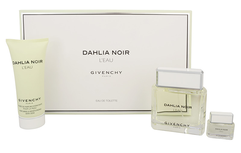 Givenchy Dahlia Noir L`Eau - EDT 90 ml + EDT 5 ml + sprchový gel 100 ml