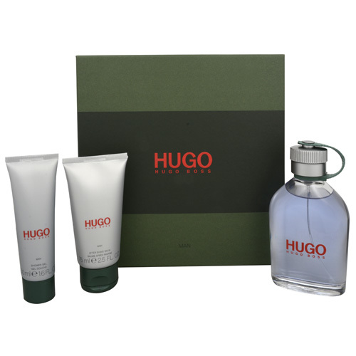 Hugo Boss Hugo - toaletní voda s rozprašovačem 125 ml + balzám po holení 75 ml + sprchový gel 50 ml