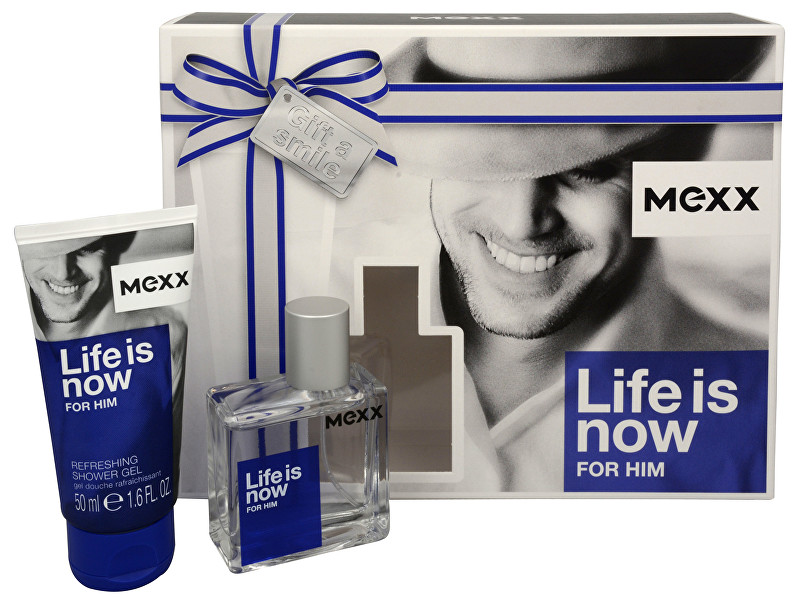 Mexx Life Is Now For Him - EDT 30 ml + sprchový gel 50 ml