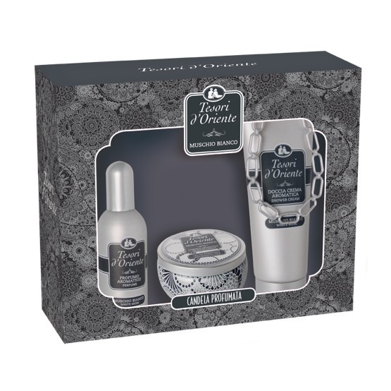 Tesori d´Oriente White Musk - EDP 100 ml + sprchový gel 250 ml + orientální svíčka