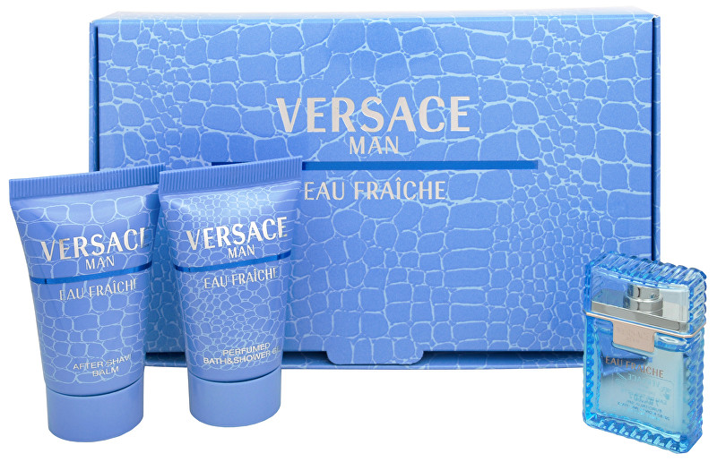 Versace Eau Fraiche Man - EDT 5 ml + sprchový gel 25 ml + balzám po holení 25 ml
