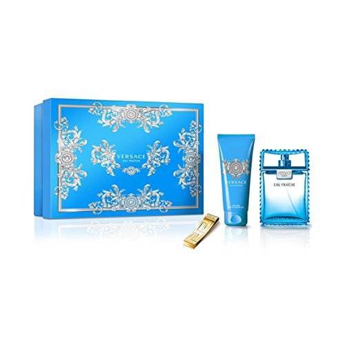 Versace Eau Fraiche Man - EDT 100 ml + sprchový gel 100 ml + klip na bankovky