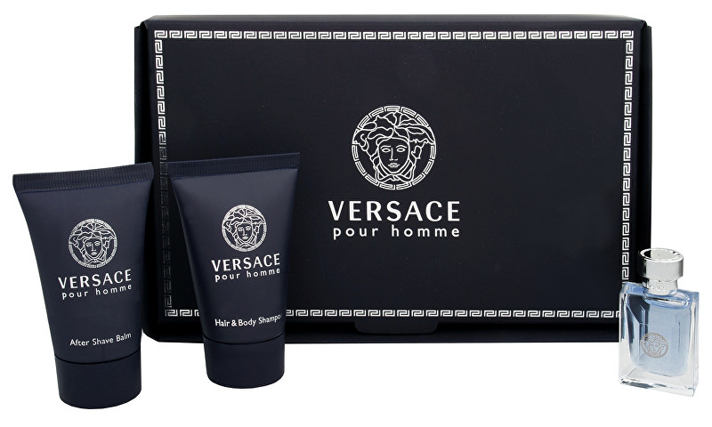 Versace Pour Homme - EDT 5 ml + sprchový gel 25 ml + balzám po holení 25 ml