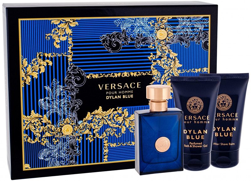 Versace Versace Pour Homme Dylan Blue - EDT 50 ml + balzám po holení 50 ml + sprchový gel 50 ml