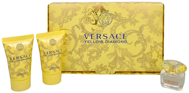 Versace Yellow Diamond - EDT 5 ml + sprchový gel 25 ml + tělové mléko 25 ml