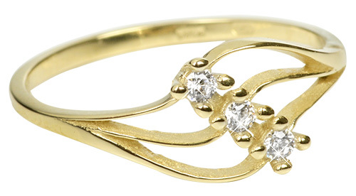 Brilio Dámský prsten s krystaly 229 001 00546 - 1,25 g 50 mm