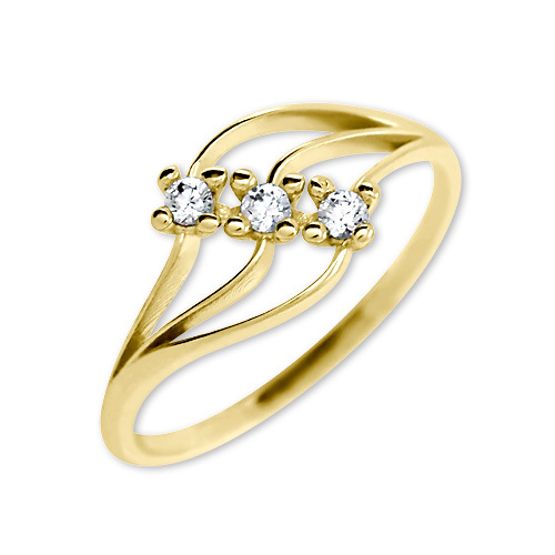 Brilio Dámský prsten s krystaly 229 001 00546 - 1,35 g 52 mm