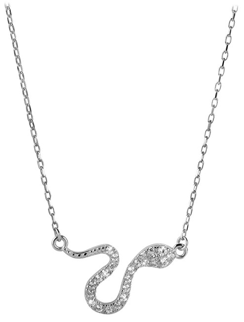 Brilio Zlatý náhrdelník Had s krystaly 279 001 00080 07 - 2,80 g