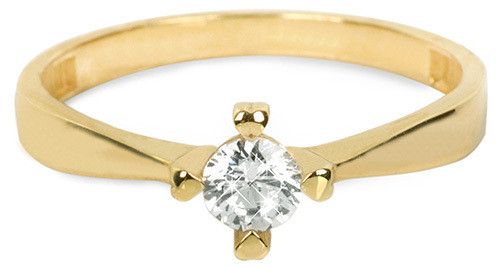 Brilio Zlatý zásnubní prsten 226 001 01016 - 1,95 g 55 mm