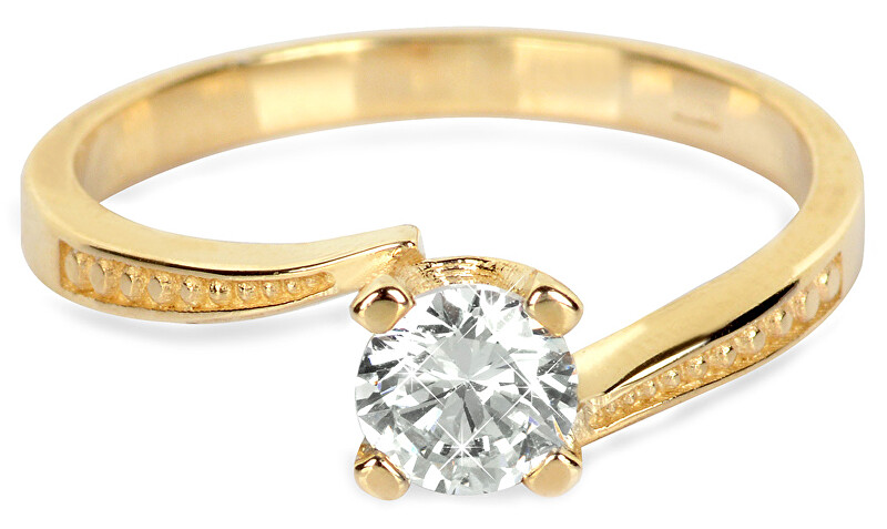 Brilio Zlatý zásnubní prsten s krystalem 226 001 01023 - 2,10 g 55 mm
