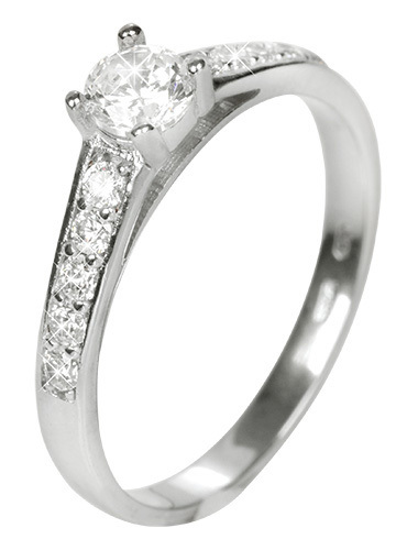 Brilio Dámský prsten s krystaly 229 001 00668 07 50 mm