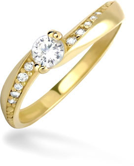 Brilio Dámský prsten s krystaly 229 001 00449 49 mm