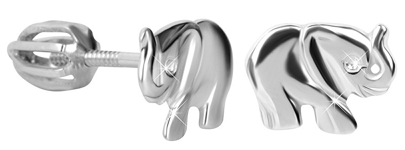 Brilio Silver Dětské stříbrné náušnice Slůně 431 001 02267 04 - 1,34 g
