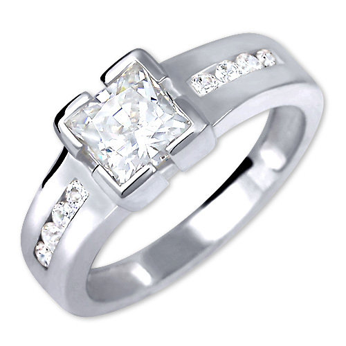 Brilio Silver Stříbrný zásnubní prsten 426 001 00416 04 - 3,06 g 57 mm